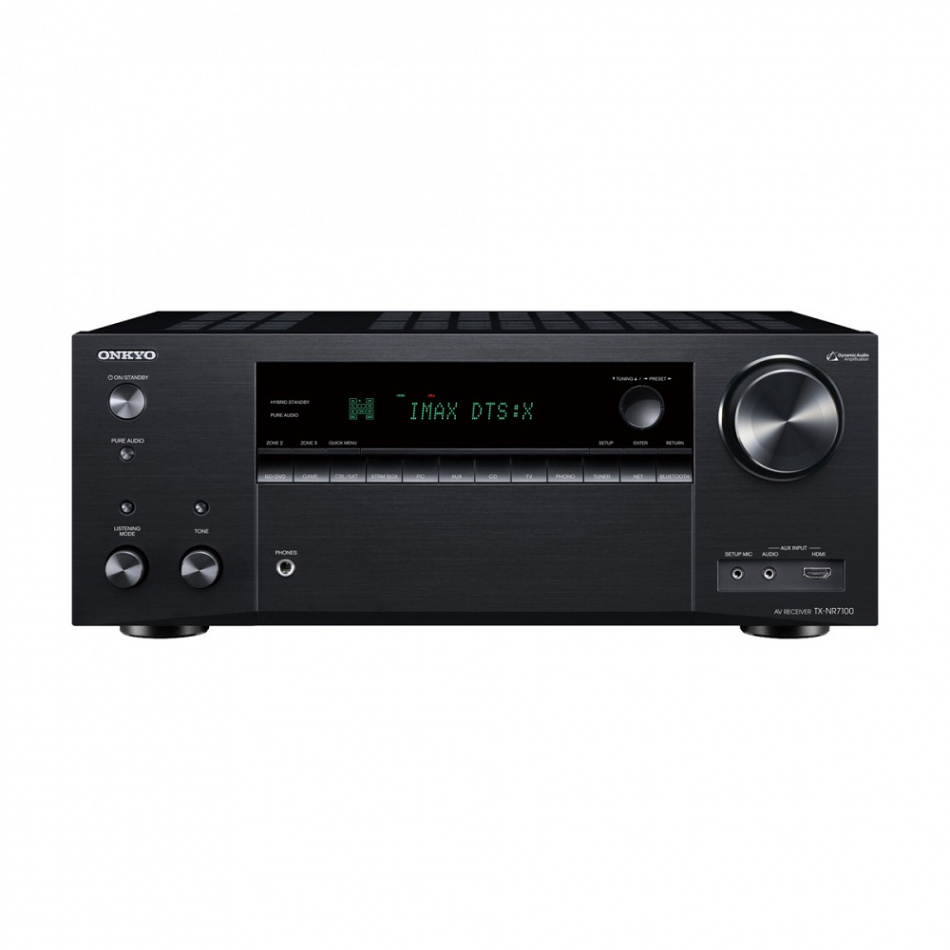 Onkyo TX-NR7100 hemmabioförstärkare med THX Select & Dirac Live, svart