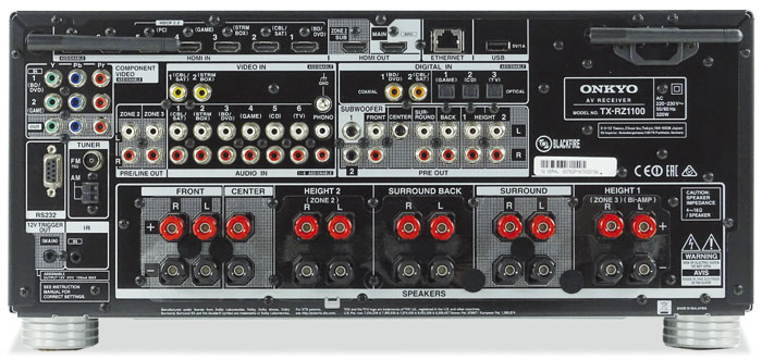 Onkyo TX-RZ1100 bioförstärkare, svart