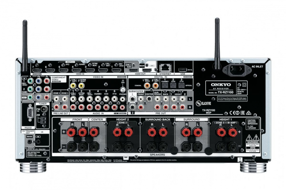 Onkyo TX-RZ1100 bioförstärkare, silver