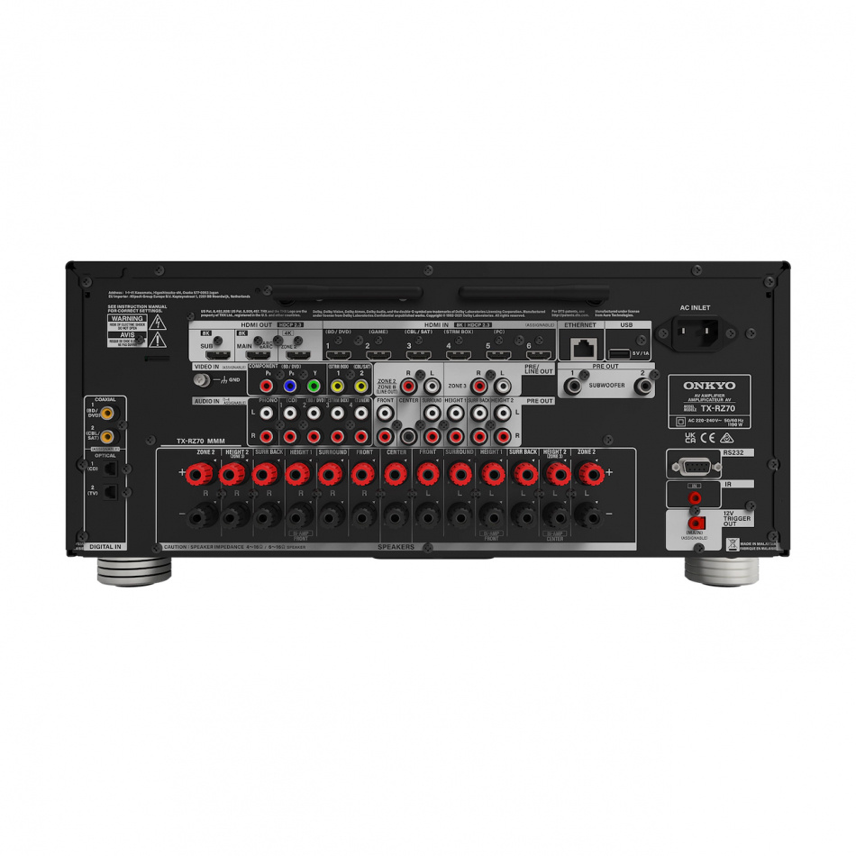 Onkyo TX-RZ70 hemmabioförstärkare med Dirac Live & IMAX Enhanced