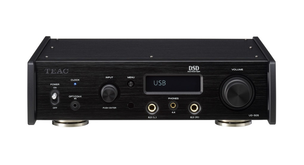 Teac UD-505 DAC med hörlursförstärkare, svart