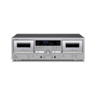 Teac W-1200 dubbeldäck kasettband med digitalisering, silver Teac W-1200 dubbeldäck kasettband med digitalisering, silver