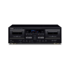 Teac W-1200 dubbeldäck kasettband med digitalisering, svart Teac W-1200 dubbeldäck kasettband med digitalisering, svart