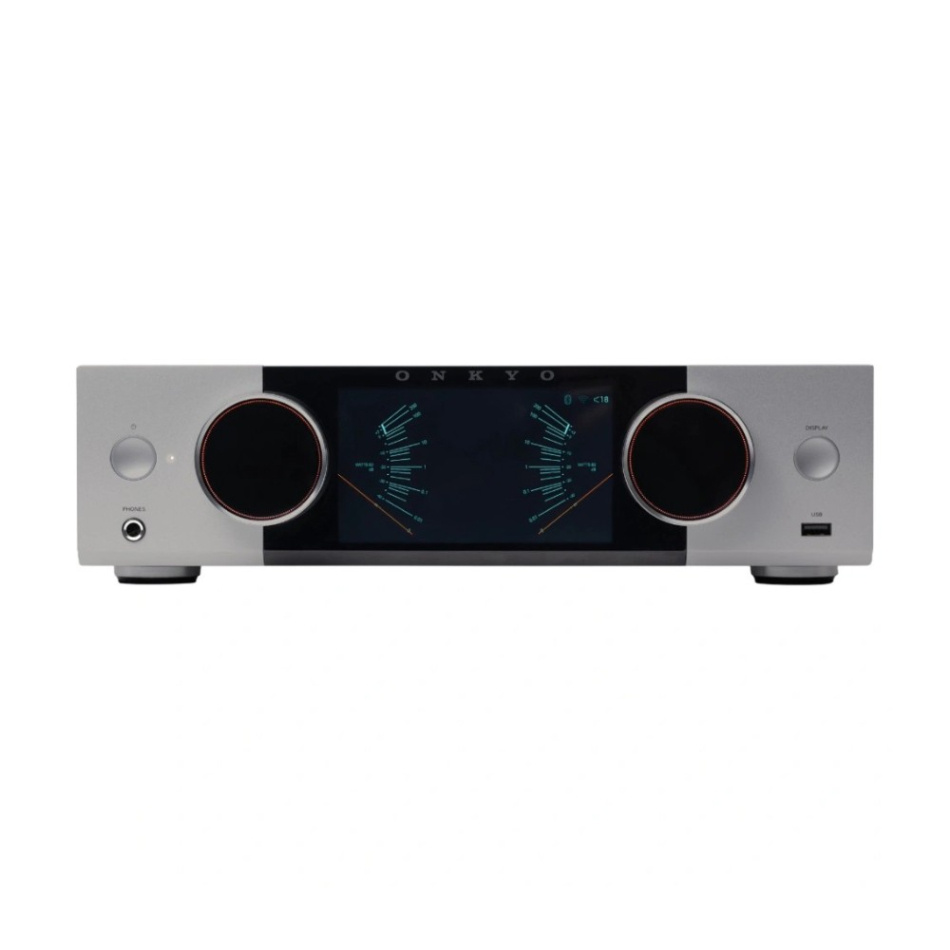 Onkyo Muse Y-50 streamingförstärkare med HDMI & Phono, silver