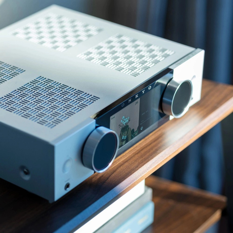Onkyo Muse Y-50 streamingförstärkare med HDMI & Phono, silver