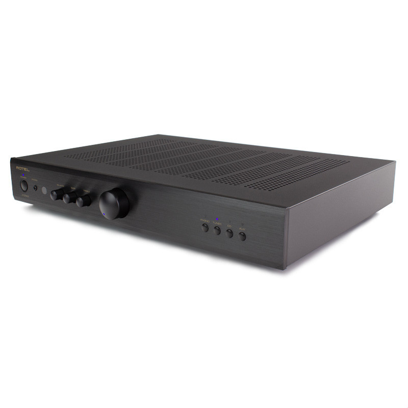 Rotel A10 MKII stereoförstärkare med RIAA-steg, svart