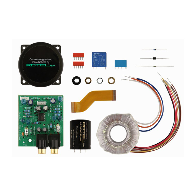 Rotel A10 MKII stereoförstärkare med RIAA-steg, svart