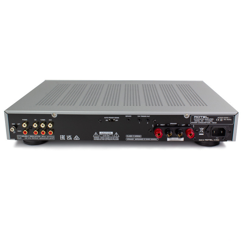 Rotel A10 MKII stereoförstärkare med RIAA-steg, silver