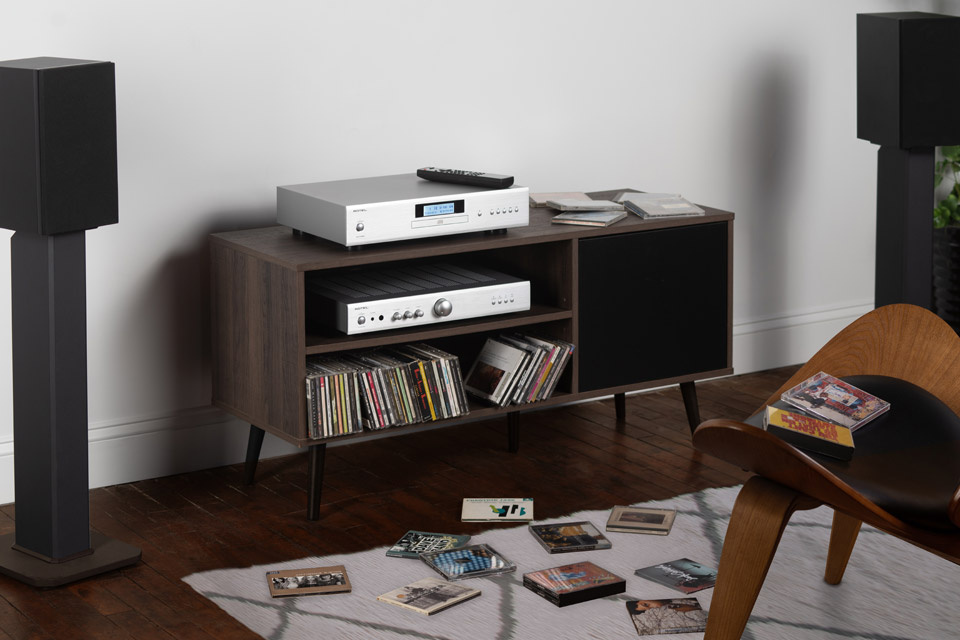 Rotel A10 MKII stereoförstärkare med RIAA-steg, silver