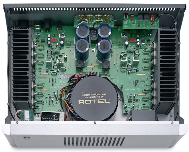 Rotel RB1552 mkII stereoslutsteg med XLR, svart