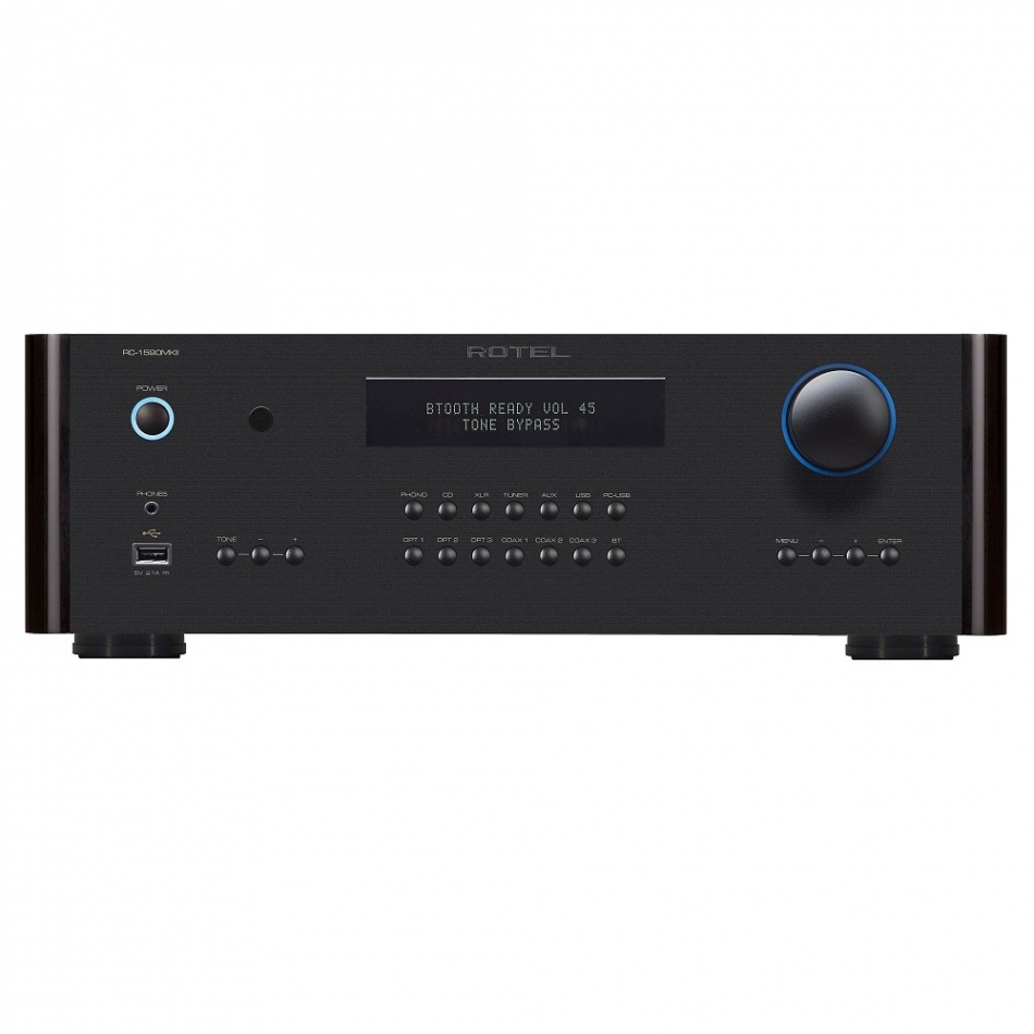 Rotel RC1590 MKII stereoförsteg med DAC, RIAA-steg & MQA-stöd, svart