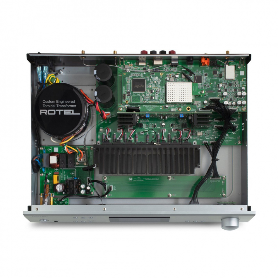 Rotel S14 stereoförstärkare med DAC, Chromecast & AirPlay 2, svart