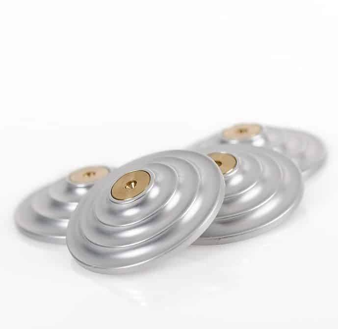 Solid Tech Floor Protectors, 4-pack silver