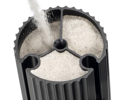 Solid Tech Radius Stand 62, svart högtalarstativ med svarta ben