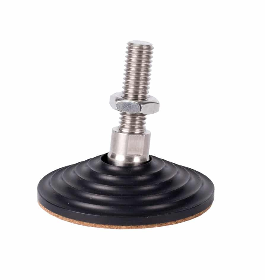 Solid Tech Fixed Floor Protectors M6 svart, 4-pack