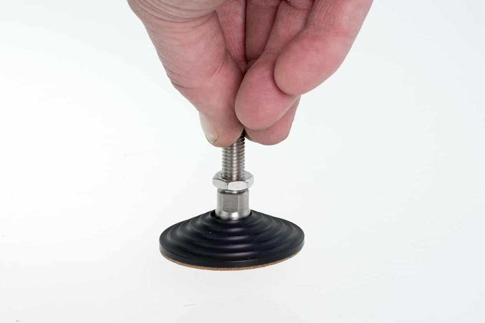 Solid Tech Fixed Floor Protectors M6 svart, 4-pack