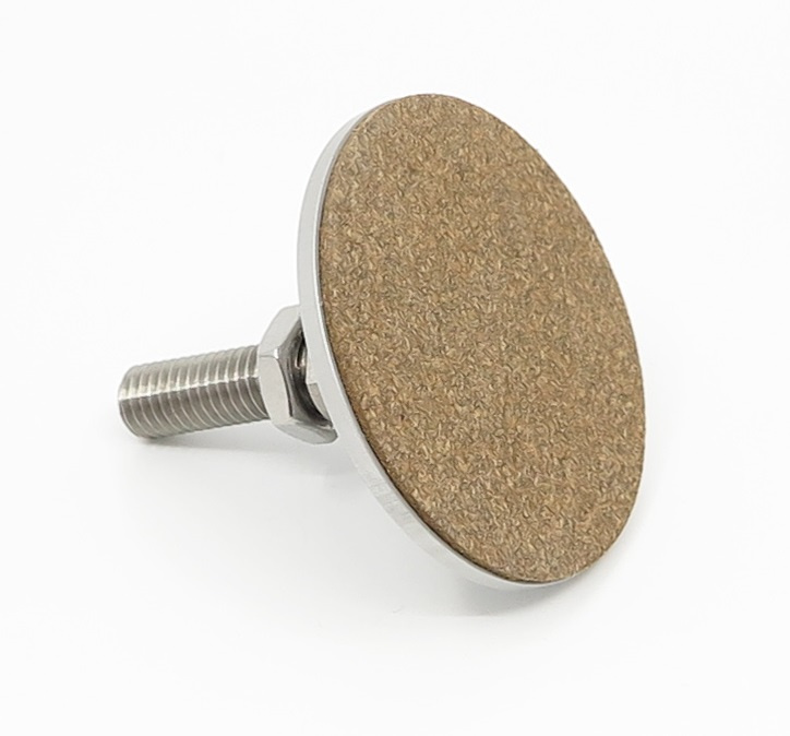 Solid Tech Fixed Floor Protectors M6 silver, 4-pack