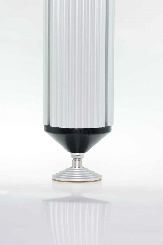 Solid Tech Fixed Floor Protectors M6 silver, 4-pack