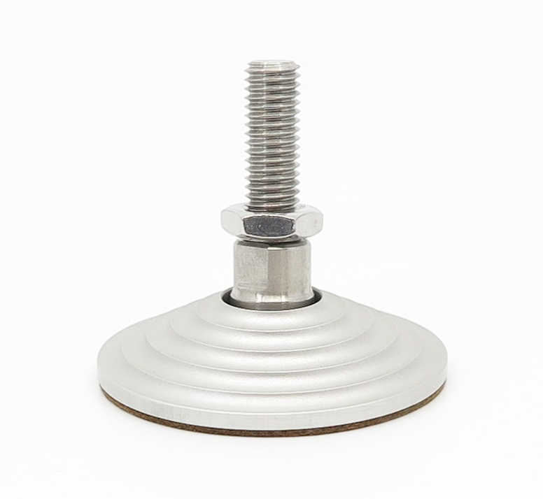 Solid Tech Fixed Floor Protectors M8 silver, 4-pack