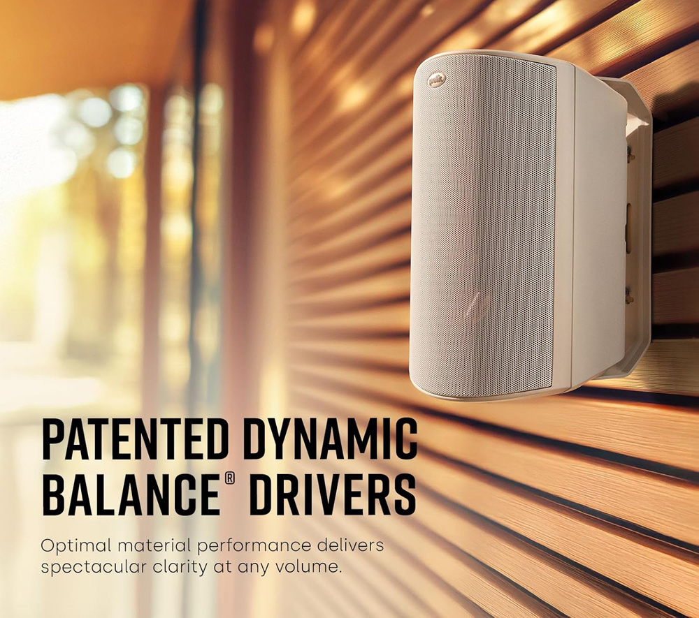 Polk Audio Atrium 6 utomhushögtalare, vitt par