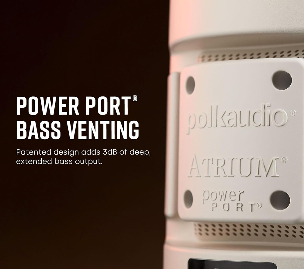 Polk Audio Atrium 8 SDI utomhushögtalare, single-stereo svart