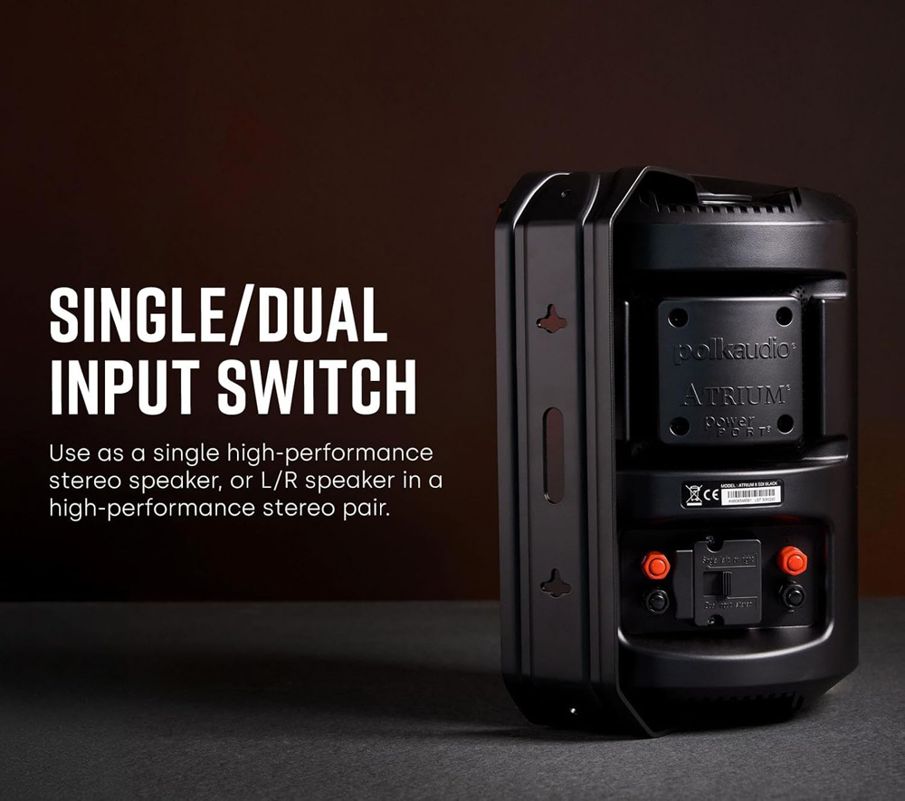 Polk Audio Atrium 8 SDI utomhushögtalare, single-stereo vit