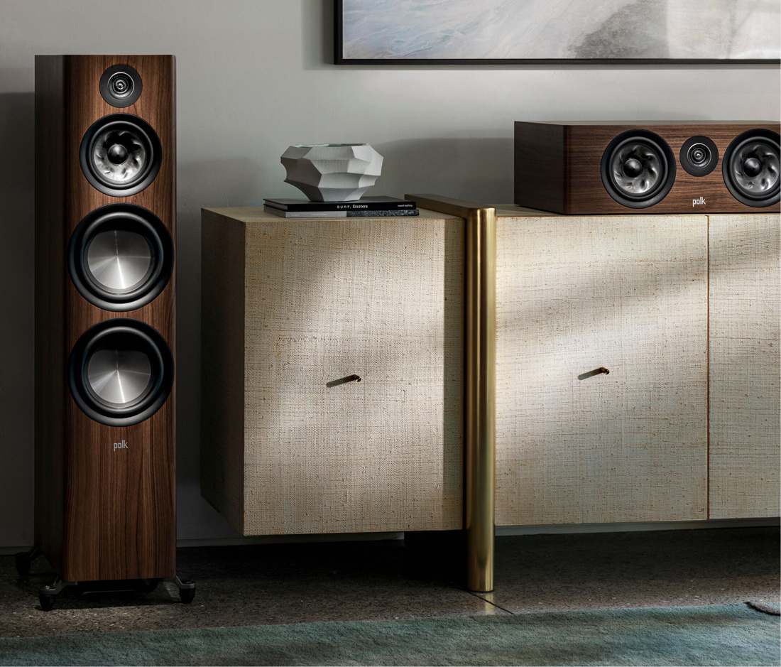 Polk Audio Reserve R400 centerhögtalare, valnöt