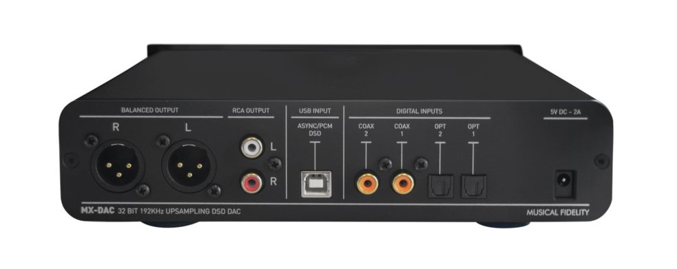 Musical Fidelity MX-DAC, D/A-omvandlare med XLR ut, svart