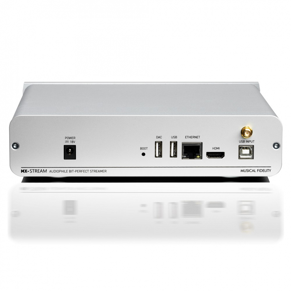 Musical Fidelity MX-Stream, nätverkstransport med Roon silver