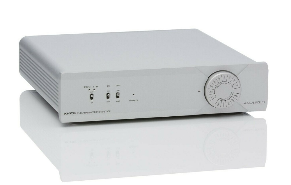 Musical Fidelity MX-VYNL RIAA-steg med XLR för vinylspelare, silver