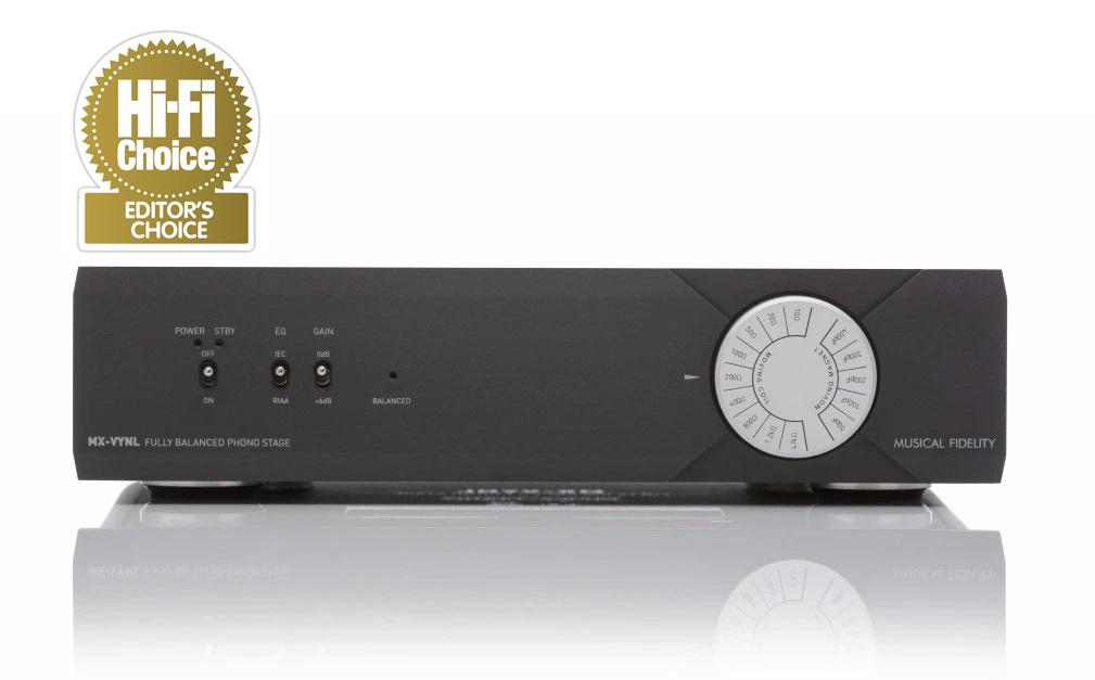 Musical Fidelity MX-VYNL RIAA-steg med XLR för vinylspelare, svart