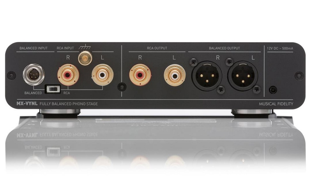 Musical Fidelity MX-VYNL RIAA-steg med XLR för vinylspelare, svart