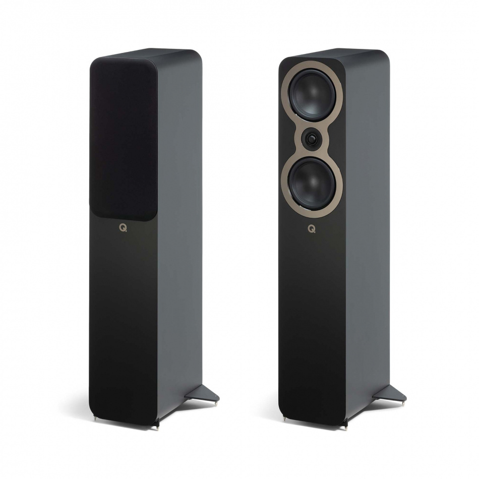 Q Acoustics 3050c golvhögtalare, mattsvart par
