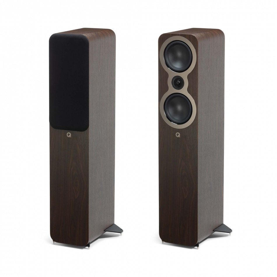 Q Acoustics 3050c golvhögtalare, valnöt par