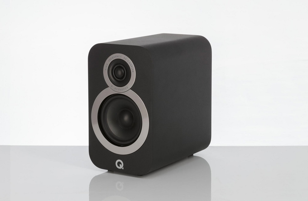 Q Acoustics 3010i stativhögtalare, svart par