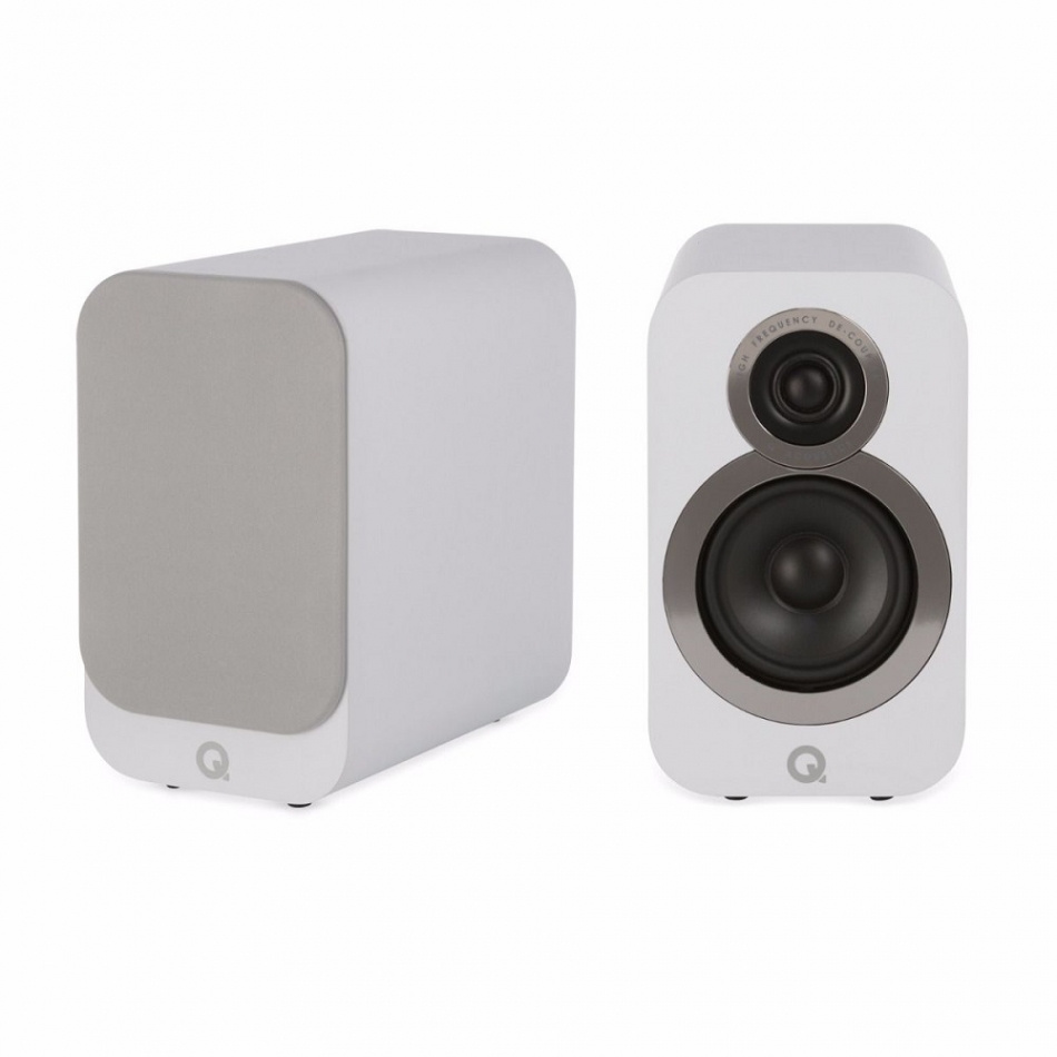 Q Acoustics 3010i stativhögtalare, vitt par