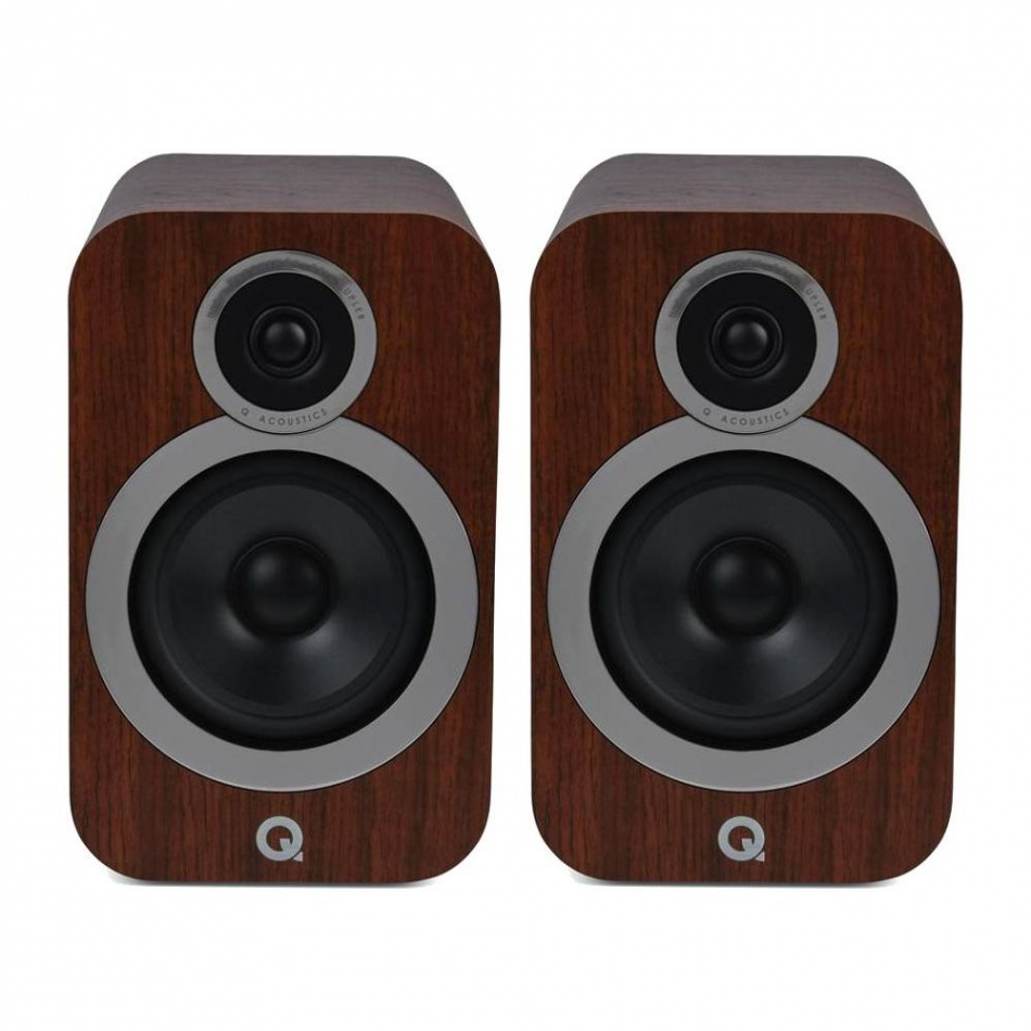 Q Acoustics 3030i stativhögtalare, valnöt par