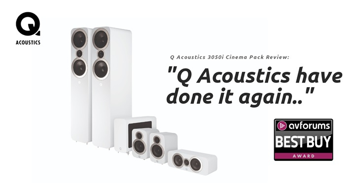Q Acoustics 3050i golvhögtalare, svart par