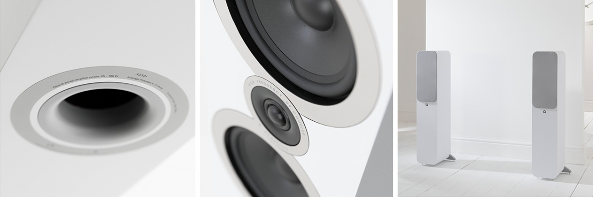 Q Acoustics 3050i golvhögtalare, vitt par