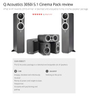 Q Acoustics 3060S kompakt aktiv baslåda, svart Q Acoustics 3060S kompakt aktiv baslåda, svart