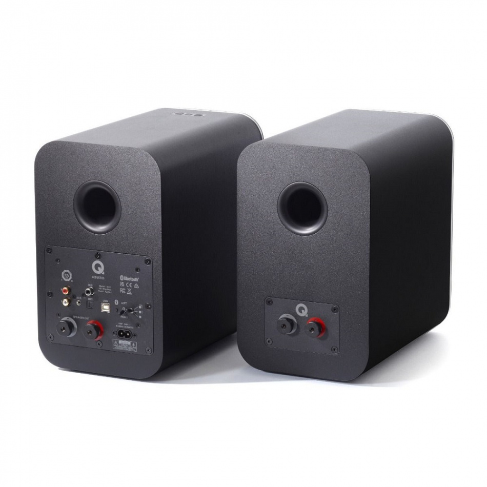 Q Acoustics M20 aktiva stereohögtalare med Bluetooth & DAC, svart par