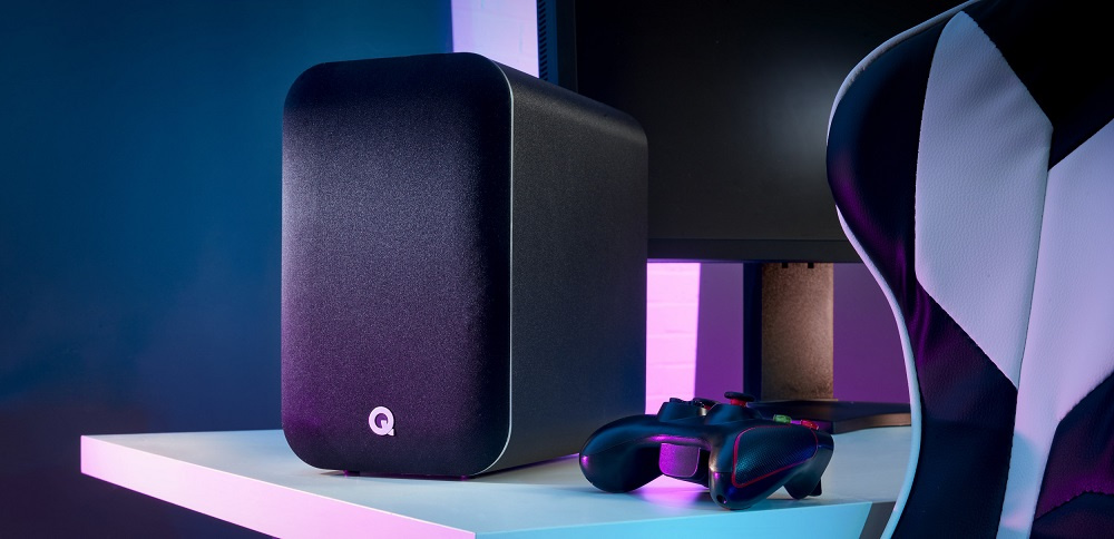 Q Acoustics M20 aktiva stereohögtalare med Bluetooth & DAC, svart par