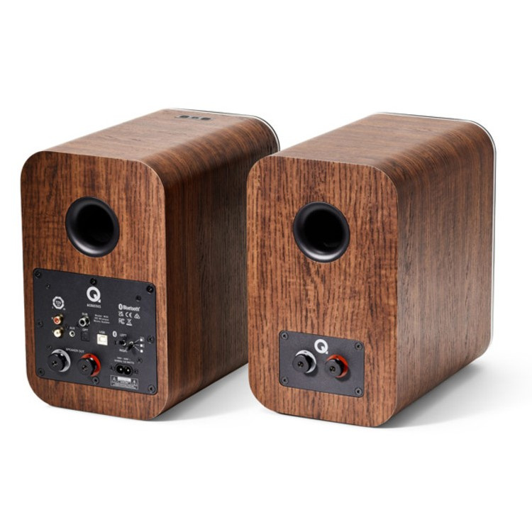 Q Acoustics M20 aktiva stereohögtalare med Bluetooth & DAC, valnöt par