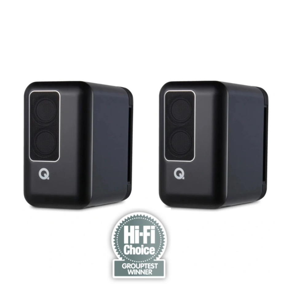 Q Acoustics QActive 200 aktiva stereohögtalare, mattsvart par