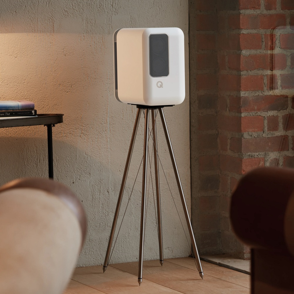 Q Acoustics QActive 200 aktiva stereohögtalare, mattvitt par