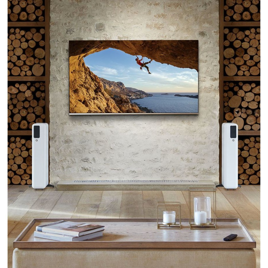 Q Acoustics QActive 400 aktiva stereohögtalare, mattvitt par