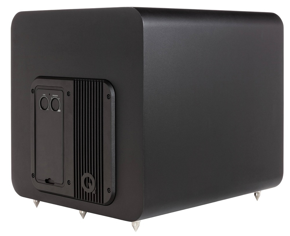 Q Acoustics QB12 aktiv subwoofer, mattsvart