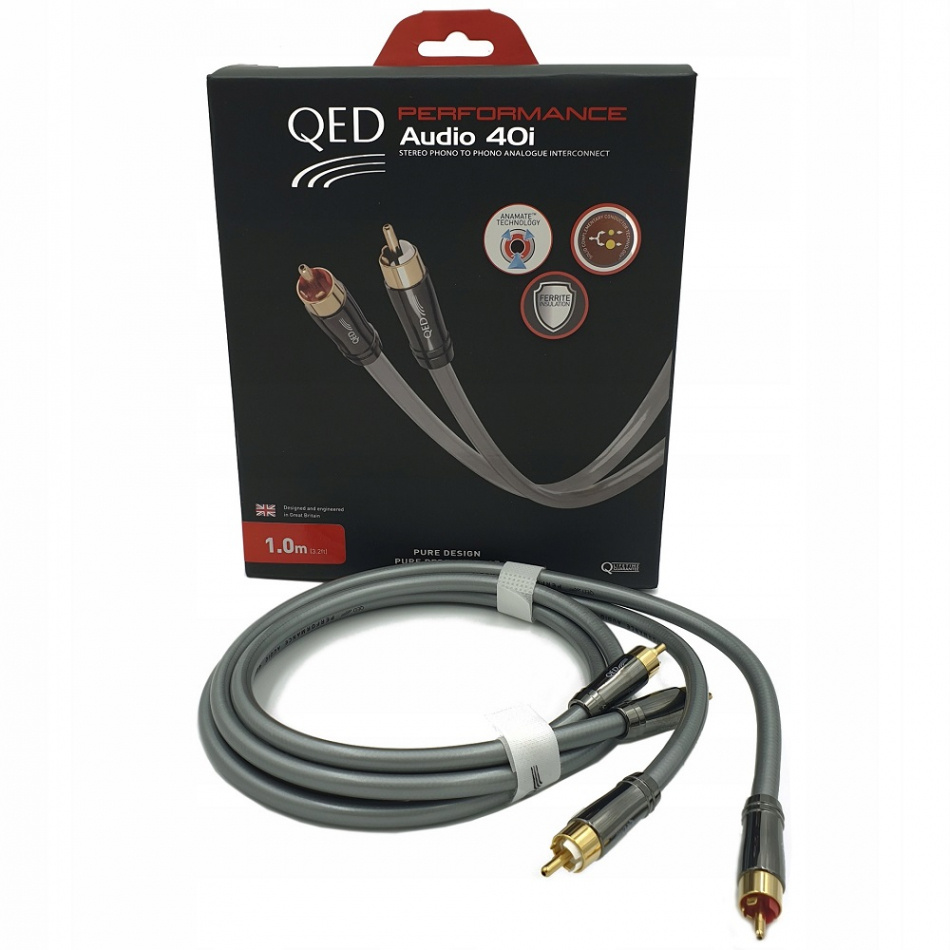 QED Performance Audio 40i RCA ljudkabel, 0.6 meter