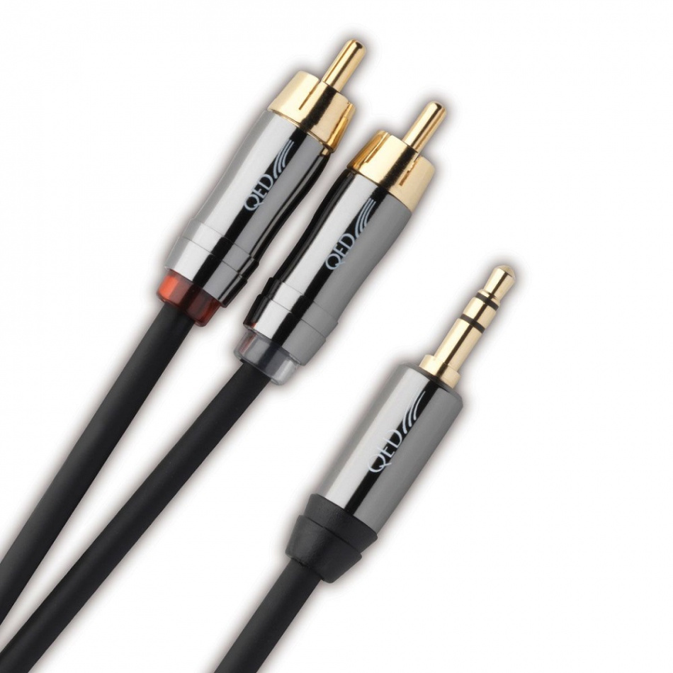 QED Performance J2J Graphite 3.5mm-2RCA ljudkabel