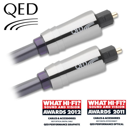 Qed Performance Optical Graphite, optisk ljudkabel Toslink